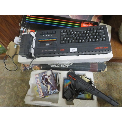 277 - A VINTAGE SINCLAIR Z X SPECTRUM COMPUTER - BOXED