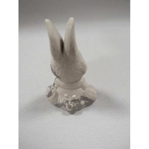 332 - A WEDGWOOD JASPER BISQUE BUNNY