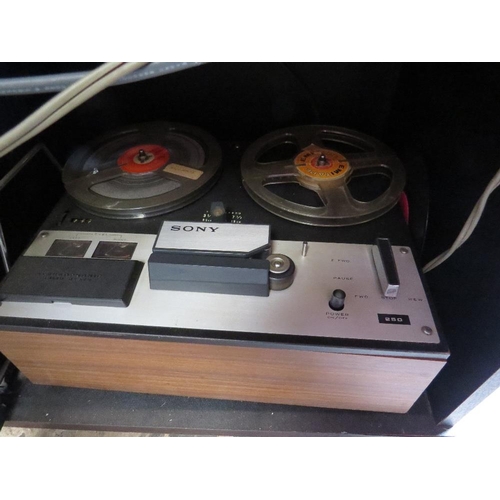 641 - A SONY HI-FI SYSTEM AND A REEL TO REEL TAPE PLAYER