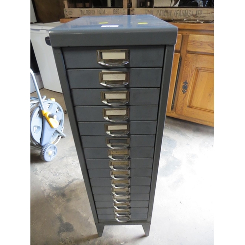 643 - A 15 DRAWER FILING CABINET