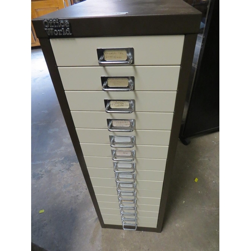 645 - AN OFFICE WORLD 15 DRAWER FILING CABINET