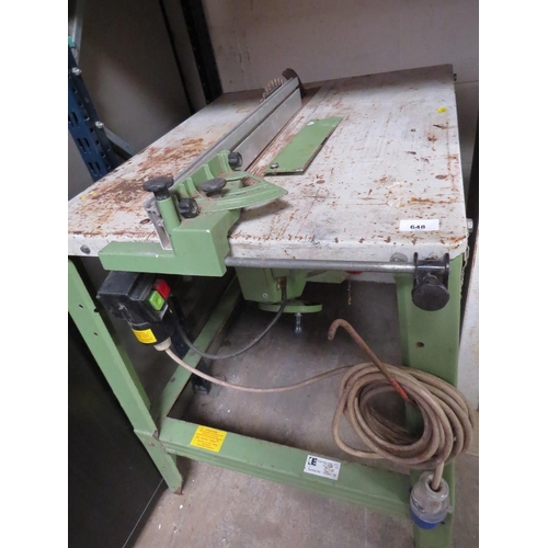 648 - A TABLE BENCH SAW