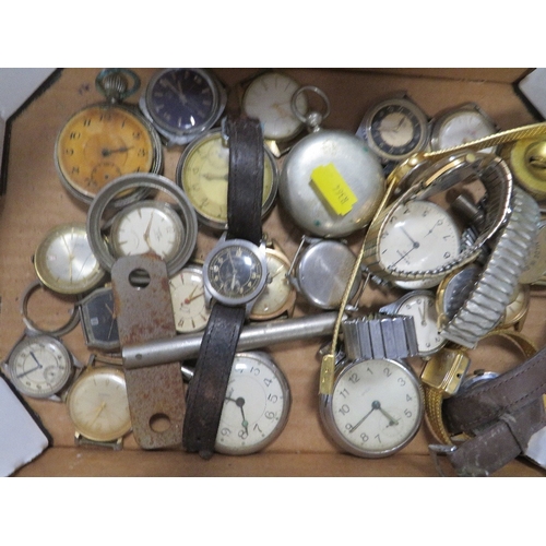 443 - A SELECTION OF WRIST AND POCKET WATCHES A/F