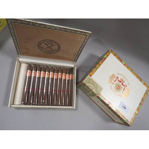 461 - A CASE OF LA CORNA CIGARS TOGETHER WITH AN EMPTY PUNCH CIGARS BOX