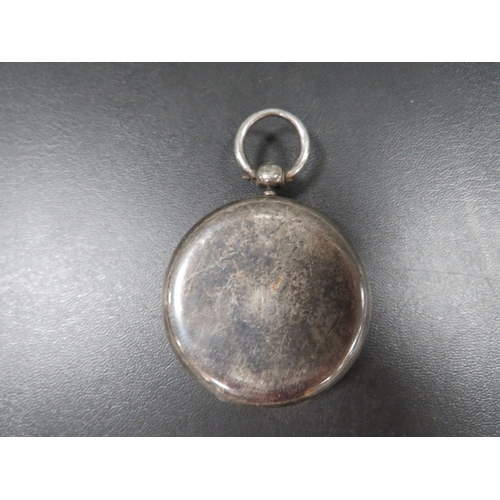 359 - A MENS VICTORIAN SILVER CASED POCKET WATCH