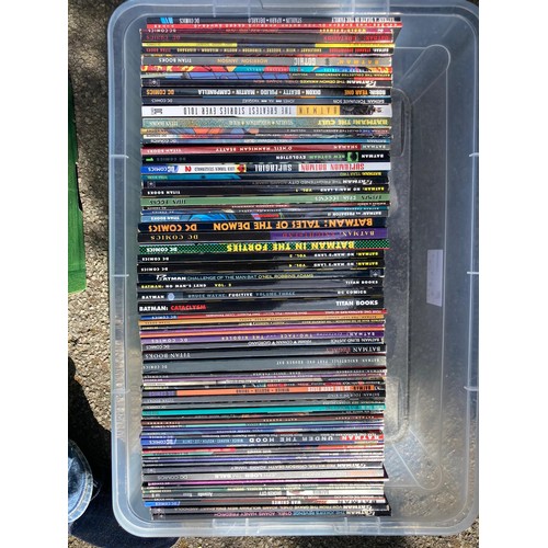 52A - Tray of DC and Titan comic books