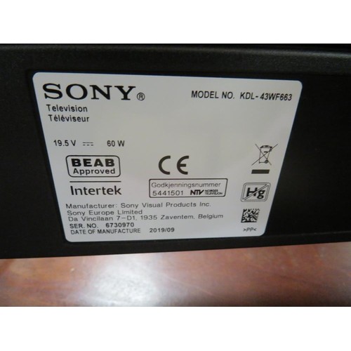 782 - A SONY BRAVIA 43