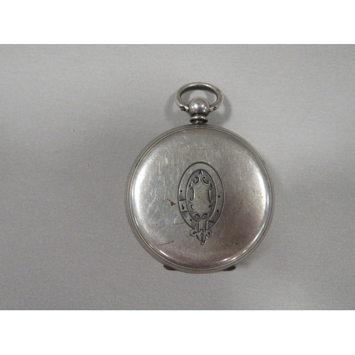 361 - AN ANTIQUE SILVER CASED MENS FUSEE POCKET WATCH BY SCHAFFER