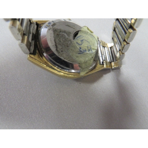 363 - A SEIKO WRISTWATCH, BATTERY COVER MISSING