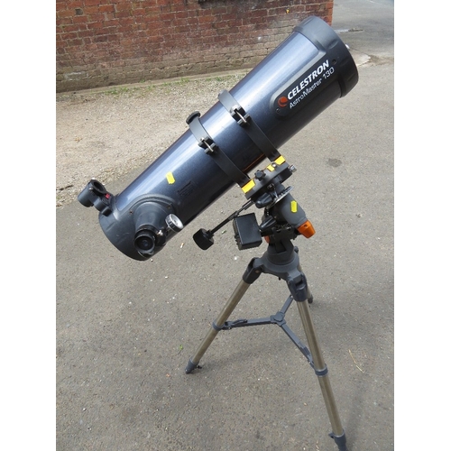 672 - A CELESTRON ASTROMASTER 130 MOTORISED TELESCOPE