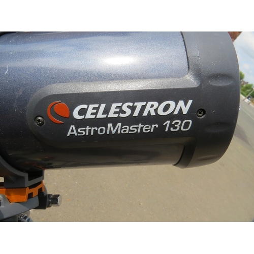 672 - A CELESTRON ASTROMASTER 130 MOTORISED TELESCOPE