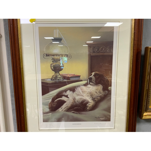 18 - Three framed and glazed limited edition dog prints by Steven Townsend and Nigel Hemming