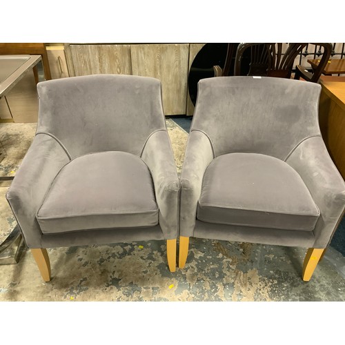 793 - A pair modern upholstered armchairs