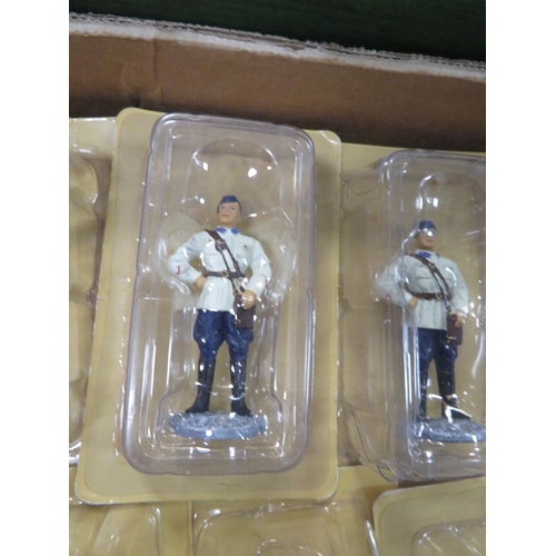 108 - Sixty carded Eaglemoss lead soldiers