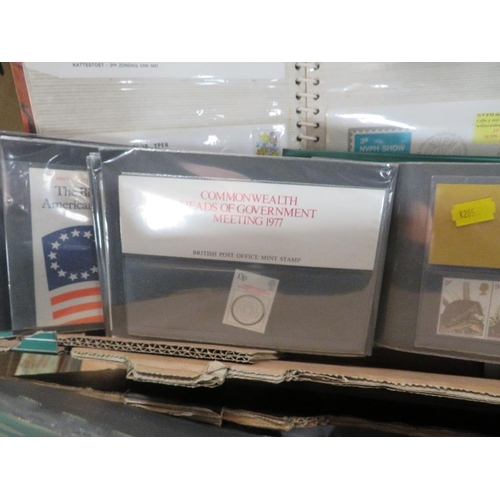 142 - A  box of stamp albums and first day covers