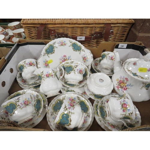 146 - A Royal Albert 22 piece Berkley tea set