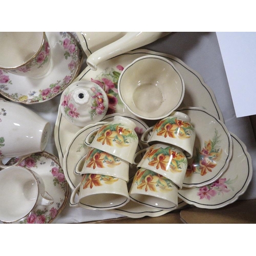 65 - A tray of assorted Royal Doulton tea and coffee ware