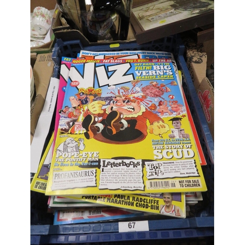 67 - A tray of Viz comics