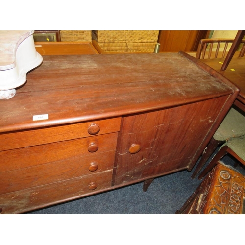 780 - A ‘Younger Ltd’ mid-century teak sideboard, width 168 cm A/F