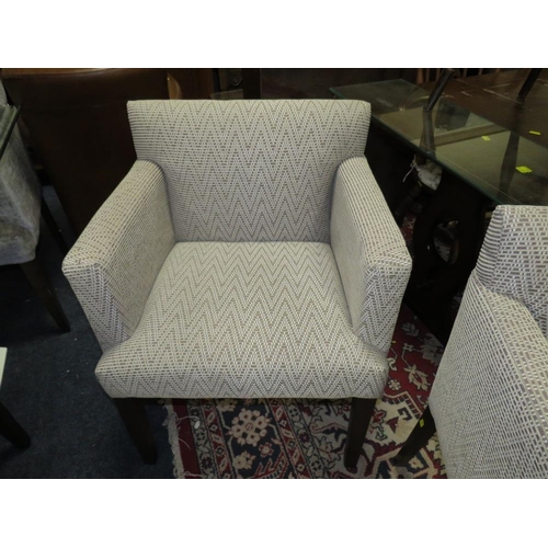 789 - A pair of modern upholstered armchairs