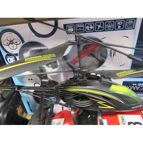 205 - A boxed drone, remote control helicopter, car etc (unchecked)