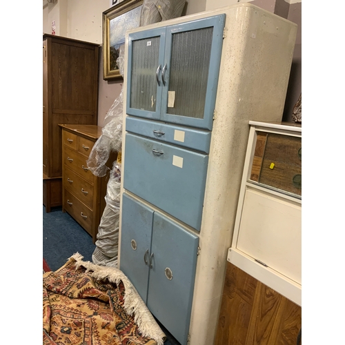 A mid century kitchen cabinet with drop-down front A/F