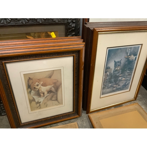 24 - A quantity of assorted canine prints to include Cecil Aldin examples