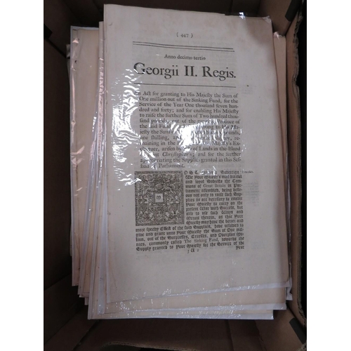 122 - Acts of Parliament 18th & 19th century - A large quantity of Acts mostly 18th century in 3 boxes