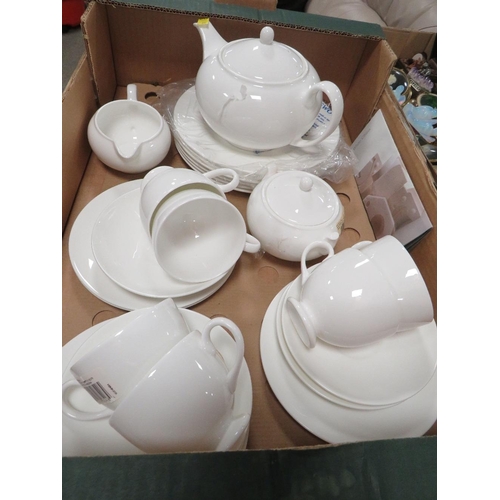 148 - A Wedgwood white bone china tea set etc