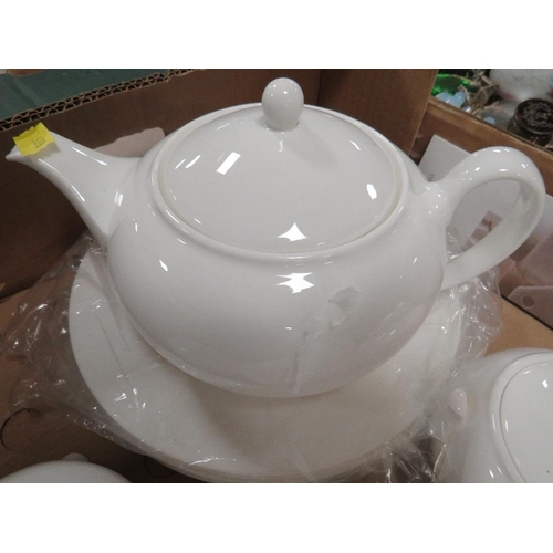 148 - A Wedgwood white bone china tea set etc