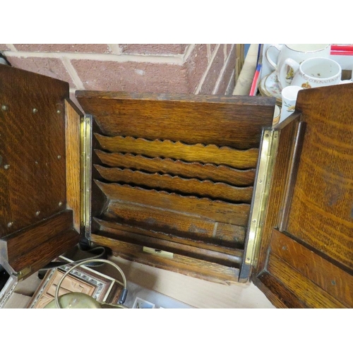 153 - A tray of collectables to include a miners lamp, vintage whistle and stationary box etc