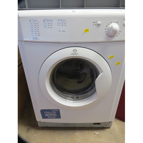 634 - An Indesit tumble dryer - House Clearance