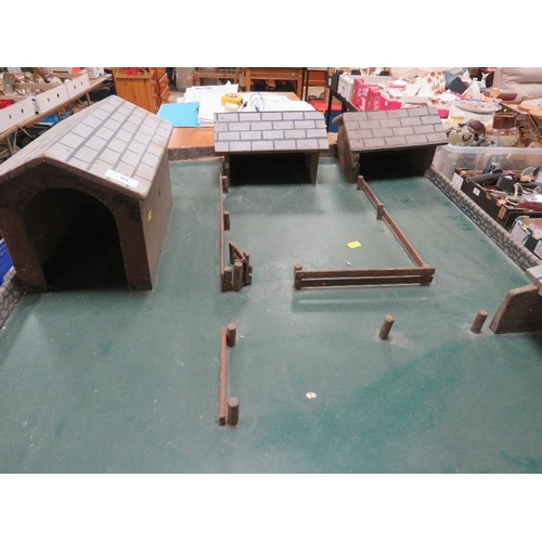 66 - A vintage model farmyard layout