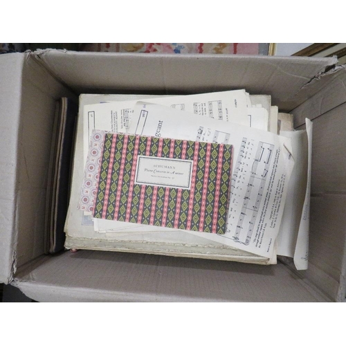 86 - Large box of sheet music