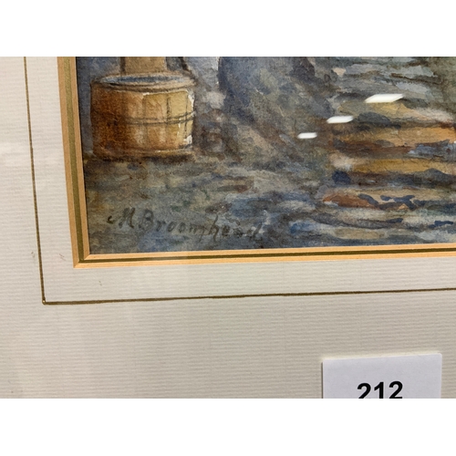 212 - M Broomhead - A pair of watercolors depicting alpine scenes