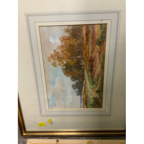 211 - Quantity of six assorted pictures to include an Italian watercolor and Lester James landscape waterc... 