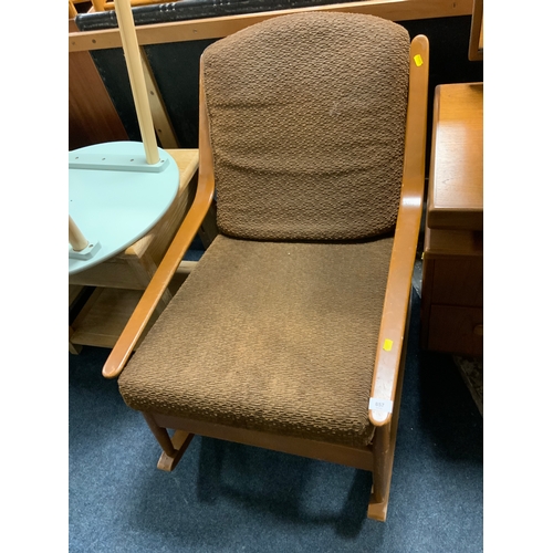 857 - A mid-century rocking chair