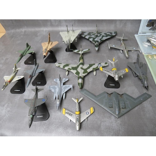 109 - EIGHT CARDED 1:100 SCALE G E FABBRI AEROPLANES, together with a collection of mainly diecast uncarde... 