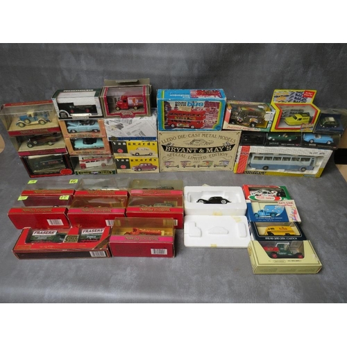 125 - A LARGE COLLECTION OF MIXED BOXED DIE CAST VEHICLES, to include ten Matchbox Models of Yesteryear, t... 