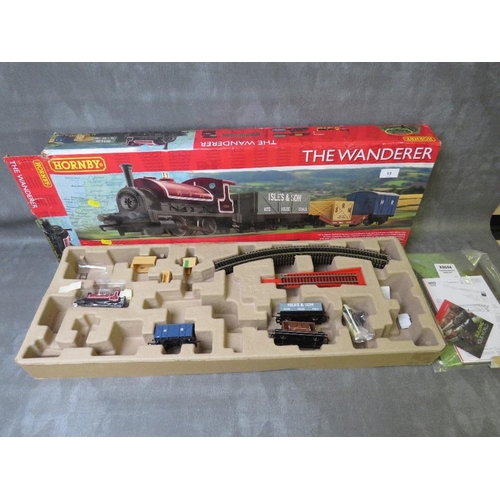 13 - BOXED HORNBY '00' GAUGE 'THE WANDERER' R1420 TRAINSET, incomplete set but does include locomotive, t... 