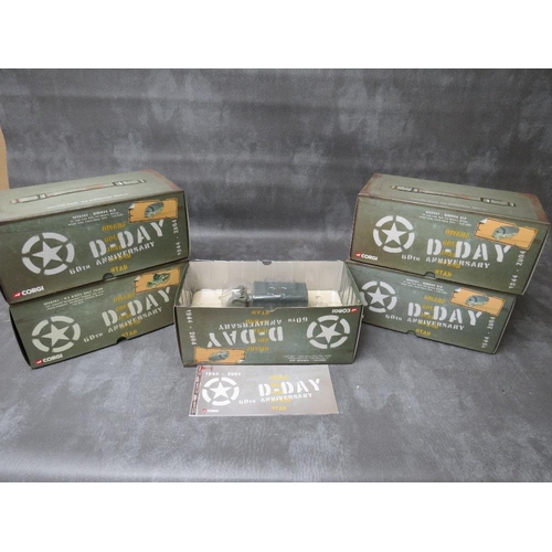 17 - FIVE BOXED CORGI D DAY BEDFORD LORRIES, 3rd Infantry Division, Brisith Army, Sword Beach, 1:50 scale... 