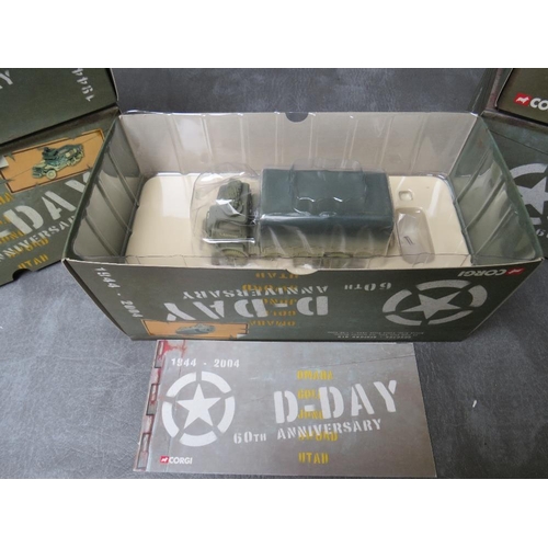 17 - FIVE BOXED CORGI D DAY BEDFORD LORRIES, 3rd Infantry Division, Brisith Army, Sword Beach, 1:50 scale... 