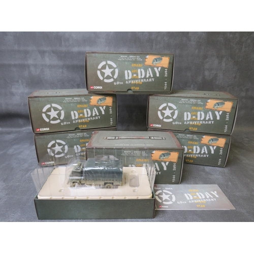 18 - SIX BOXED CORGI D DAY BEDFORD LORRIES, 3rd Infantry Division, Brisith Army, Sword Beach, 1:50 scale,... 