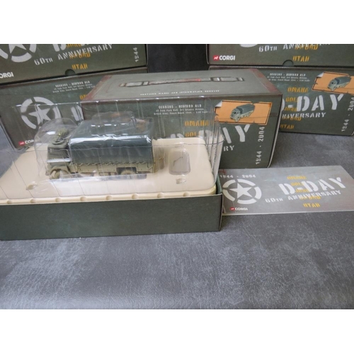 18 - SIX BOXED CORGI D DAY BEDFORD LORRIES, 3rd Infantry Division, Brisith Army, Sword Beach, 1:50 scale,... 