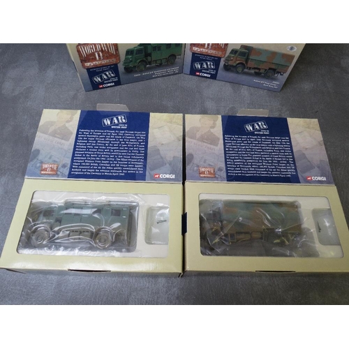 19 - SIX BOXED CORGI D DAY BEDFORD MILITARY VEHICLES, all 1:50 scale, to inlcude 3 x CC60301 Bedford QLT ... 