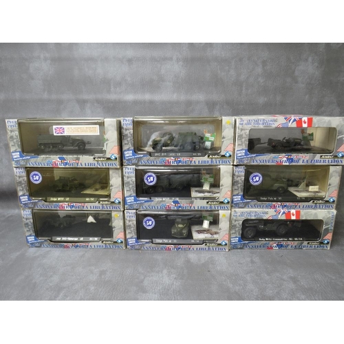 30 - NINE BOXED SOLIDO LIMITED EDITON 1:43 SCALE MILITARY VEHICLES, from the 4494 range