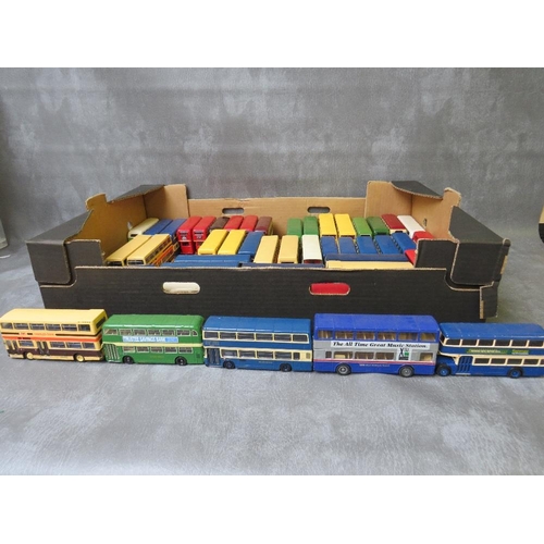 37 - FIFTY ONE UNBOXED DOUBLE DECKER BUSES, by EFE / Corgi etc.