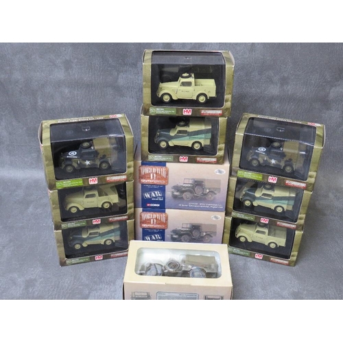 52 - EIGHT BOXED HOBBY MASTER DIE CAST MILITARY VEHICLES, to include 3 x BG1304 British Light Infantry ca... 