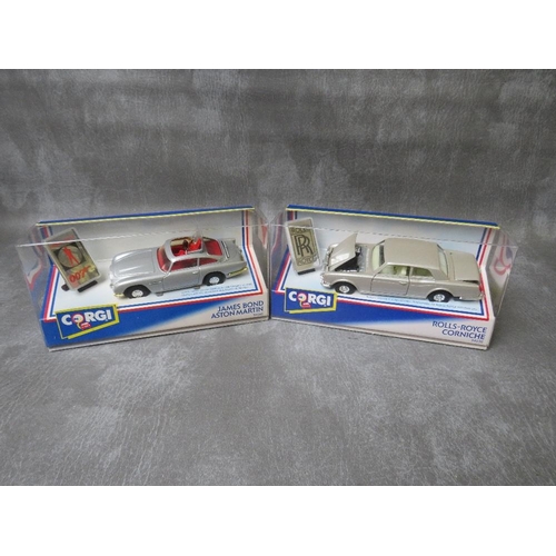 57 - BOXED CORGI JAMES BOND ASTON MARTIN 94060, together with a boxed Corgi Rolls Royce Corniche 94030