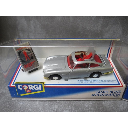 57 - BOXED CORGI JAMES BOND ASTON MARTIN 94060, together with a boxed Corgi Rolls Royce Corniche 94030